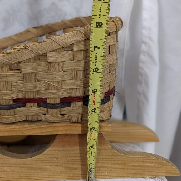 🎄 LTD Commodities NIB 1997 Santa Sleigh wood straw brown vintage - Picture 7 of 12